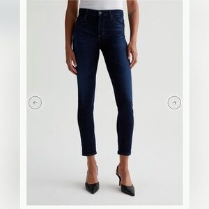 AG Adriano Goldschmied Women's Dark Blue Ankle Jeans